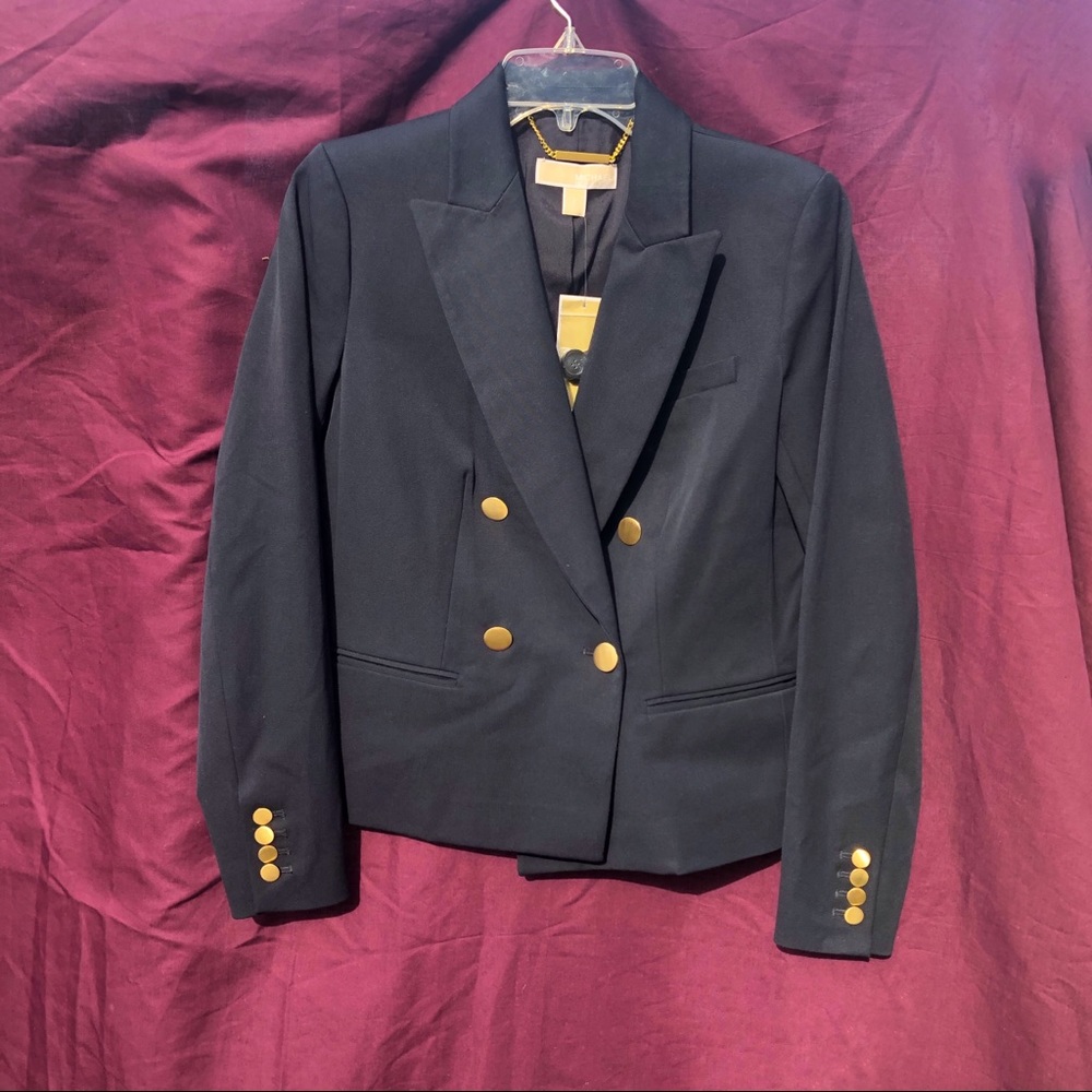 MICHAEL Michael Kors Navy Sailor Jacket Blazer
